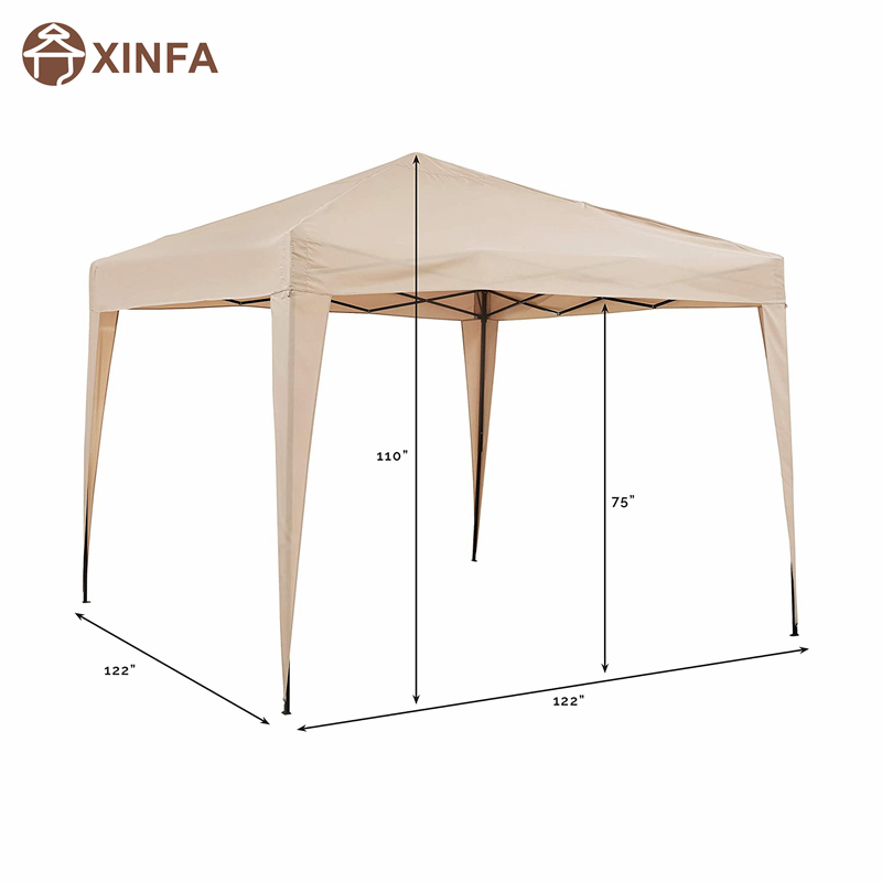 Crosley Furniture Hampton Gazebo extérieur pliable, 10 \\ 'x 10 \\' - Tan