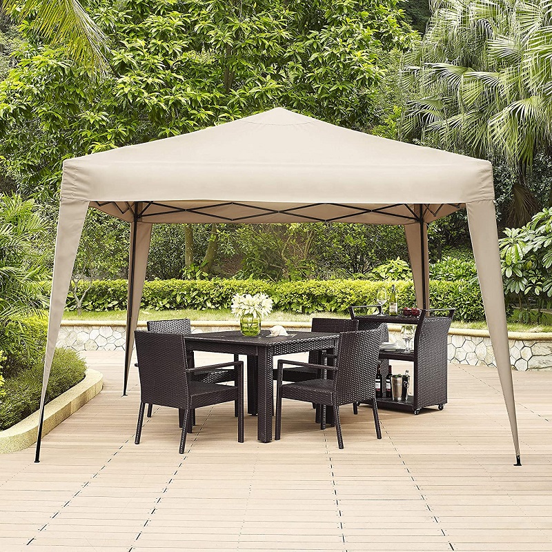 Crosley Furniture Hampton Gazebo extérieur pliable, 10 \\ 'x 10 \\' - Tan