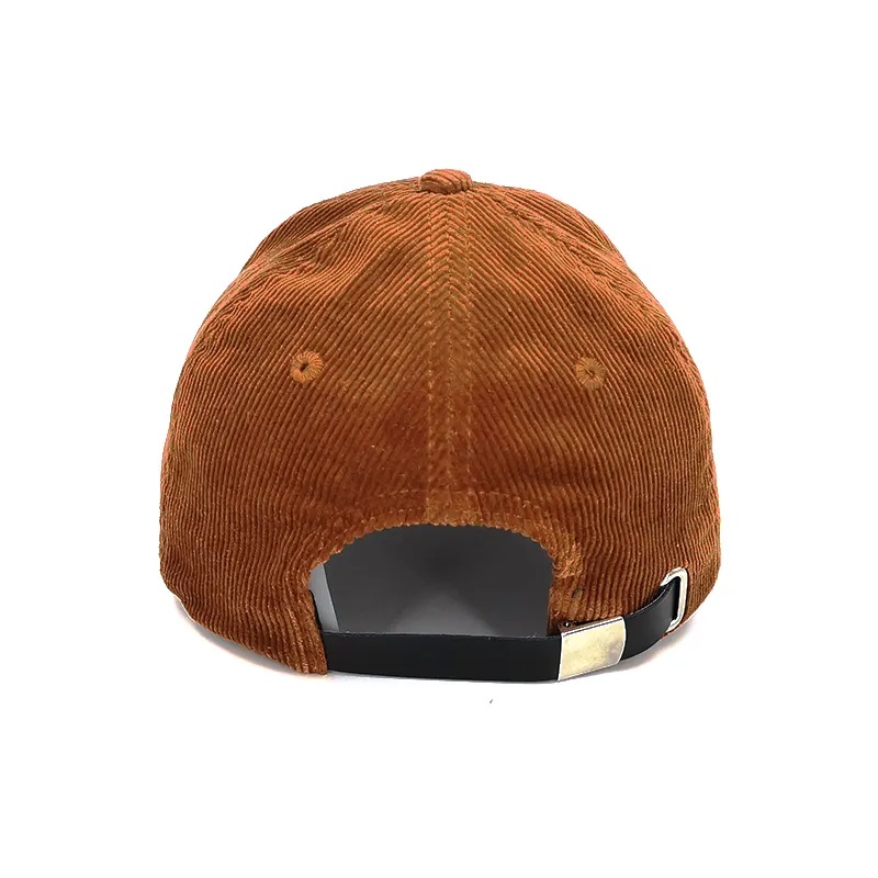 Chapeau en velours côtelé personnalisé personnalisé avec sangle en cuir, chapeau Snapback en velours côtelé/cap en gros chapeau avec bracelet en cuir, chapeau Snapback en velours en velours/cap en gros en gros