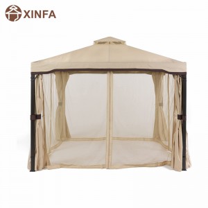10 \\\\ \'x 10 \\\\\' Gazébo Block Sun Shade Canopy, tente imperméable, gazebo extérieur avec rideaux