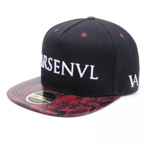 Wholesale Design Street Dance Hip Hop Flat Bill Custom Hats Custom Hats Broidery Black Snapback
