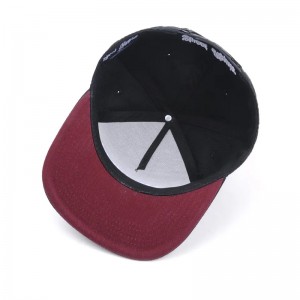 Wholesale Design Street Dance Hip Hop Flat Bill Custom Hats Custom Hats Broidery Black Snapback