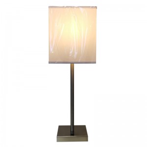 Lampe de table de table denuit à finitionnickel à style simple brossé avec un interrupteur à bascule sur la salle d\'or