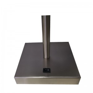 Lampe de table de table denuit à finitionnickel à style simple brossé avec un interrupteur à bascule sur la salle d\'or