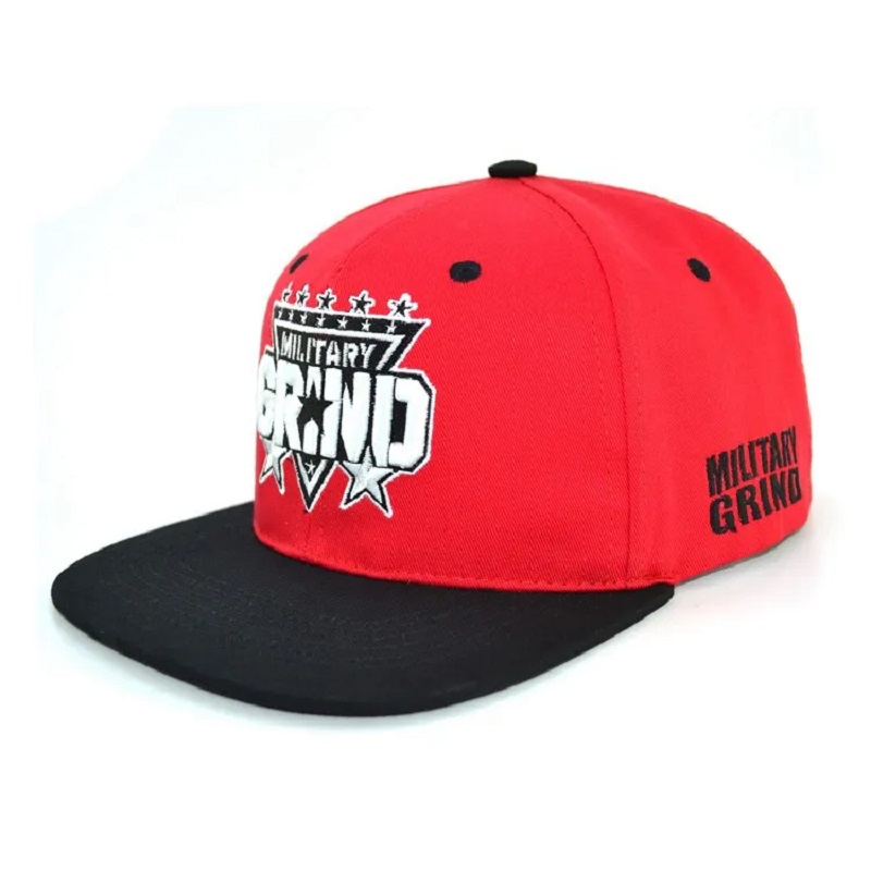 China en gros de Chine Flat personnalisé Broidered Snapback Cap Hat