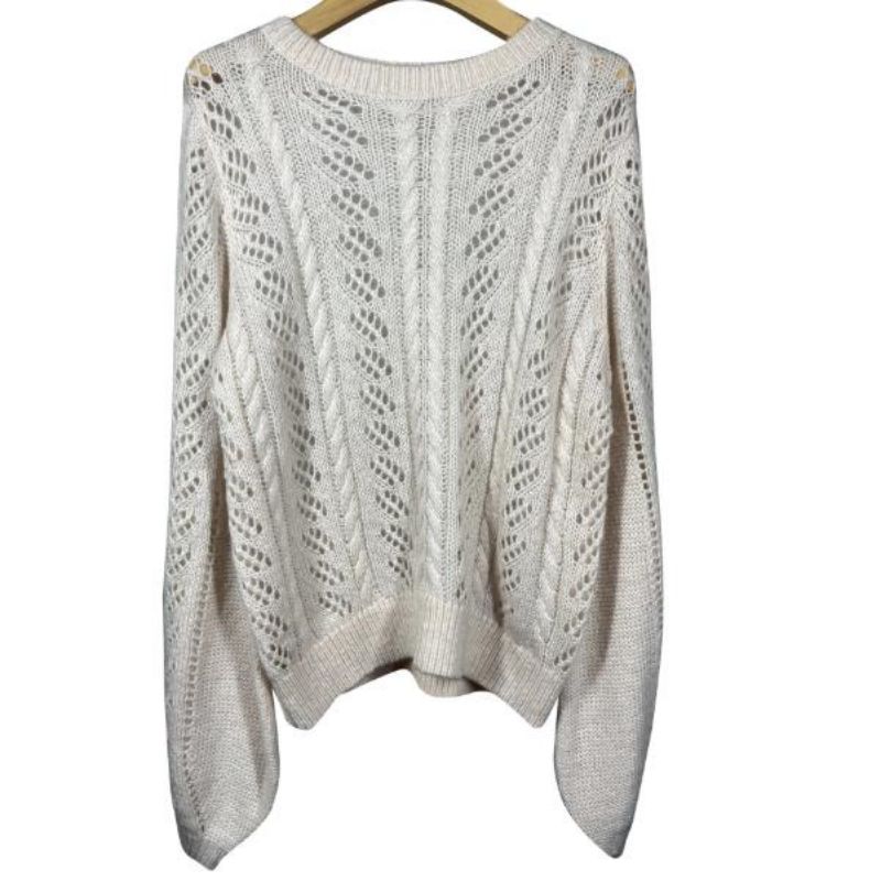 Pull à manches longues à manches longues de la mode Fashion Round Fashion