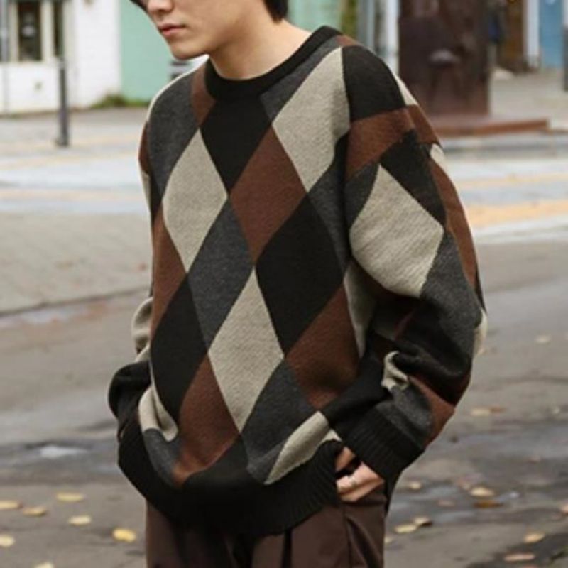 Basic Homme Round Neck Fashion Tricoted Pull Sale pour hommes