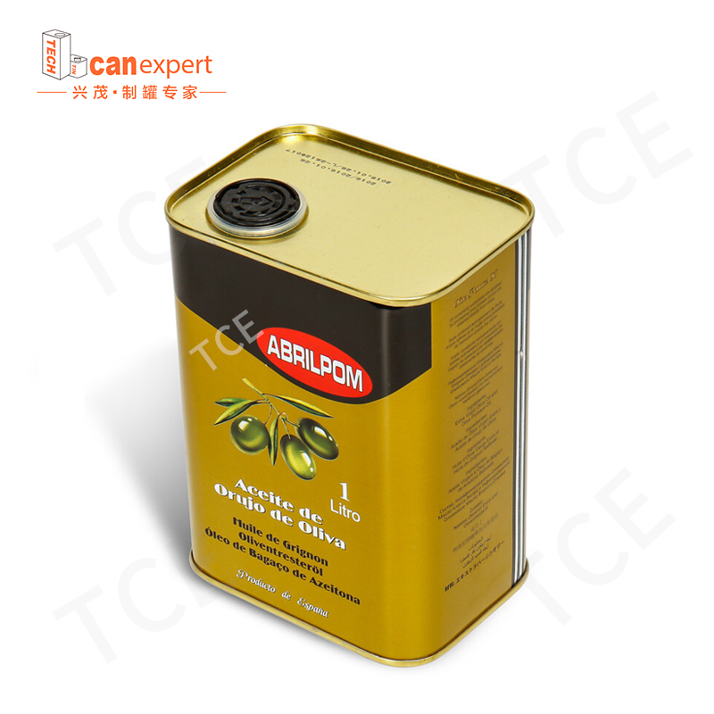 2L3L4L5L Grade alimentaire Rectangulaire Extra Vierge Olive d'huile d'huile Rectangle Rectangle d'huile de cuisson d'huile d'emballage