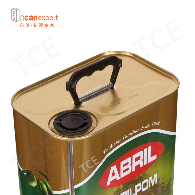2L3L4L5L Grade alimentaire Rectangulaire Extra Vierge Olive d'huile d'huile Rectangle Rectangle d'huile de cuisson d'huile d'emballage