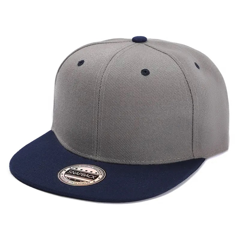 Broderie Cap ajusté Black Snapback Baseball Cap chapeau de camouflage Couleur Couleur de contraste