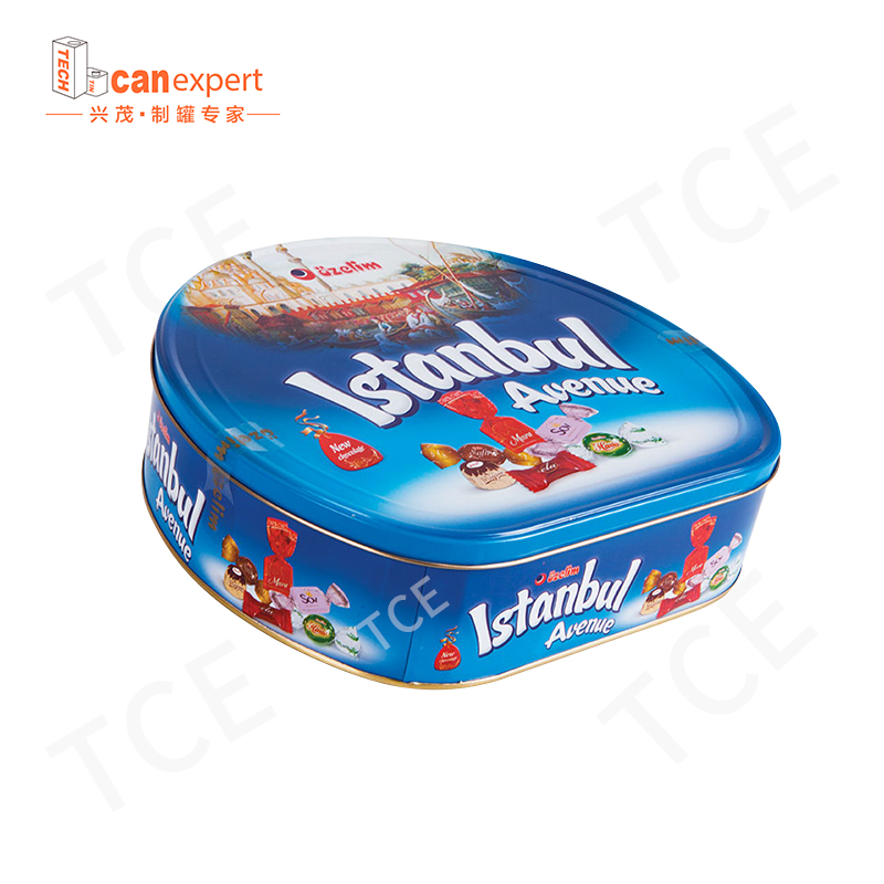 Tin Can Promotion Gift High Quality Metal Emballage Tin Box Custom Luxury Food Grade Hexagon Rectangle Circulaire Biscuit Chocolat