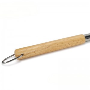 Extra Long 53 pouces Round Round Aluminium Pizza Turning Peel Phel pour le four en brique Acheter en bois Handle