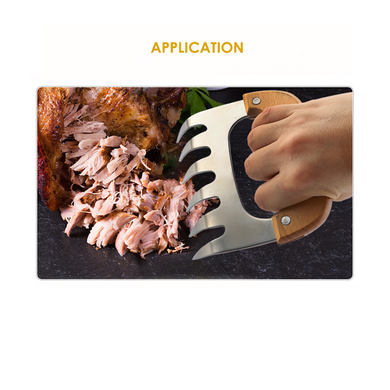 Vendre à chaud Hit Hit résistant Acier inoxydable durable 304 Claws de viande Accessoires BBQ accessoires de viande de viande