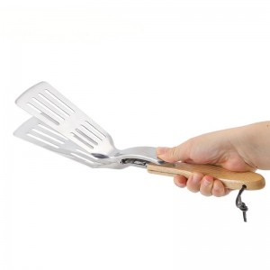 Unique à usage 2 en 1 BBQ Grilling Spatula&Tongs pour griller à l\'extérieur, à plusieurs usage