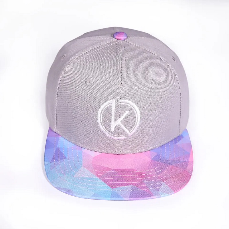 Nouveau style 6 panneau Hip-Hop Snap Back Capulades floral Rquier à bord Flat Print Snapback Hat réglable