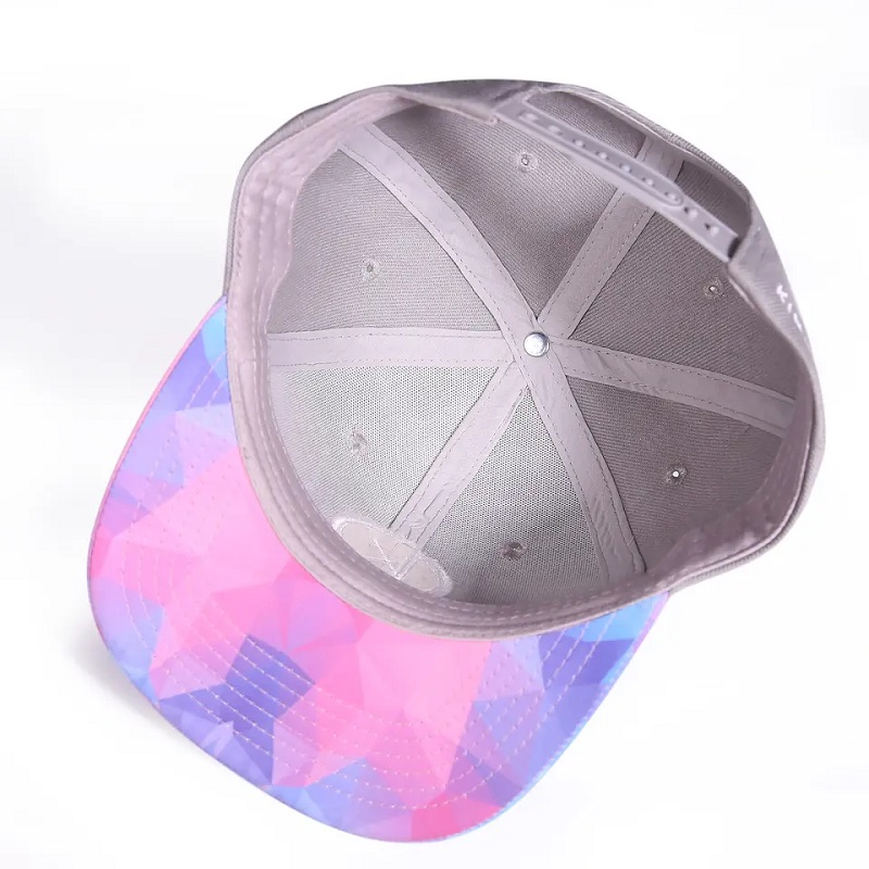 Nouveau style 6 panneau Hip-Hop Snap Back Capulades floral Rquier à bord Flat Print Snapback Hat réglable