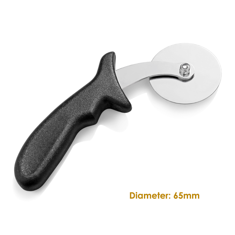Pizza Wheel Cutter en acier inoxydable Pizza Cutter Machine Pizza Slicer avec poignée en bois Facile ànettoyer