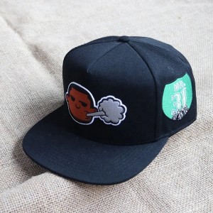 Visor de facture plate à cinq panneaux Classic Snapback chapeau réglable haut de gamme haut de gamme de couleur de couleur de couleur de couleur Snapback chapeau CAP