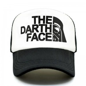 Darth Trucker Cap Star Cap Men Face Face Hat Caps Baseball Caps Cool Summer Mesh Net Hat pour hommes