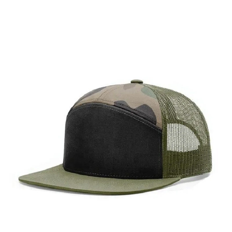 Chapeau de camionneur en filet de haute qualité Panneau personnalisé HAP SNAPBACK