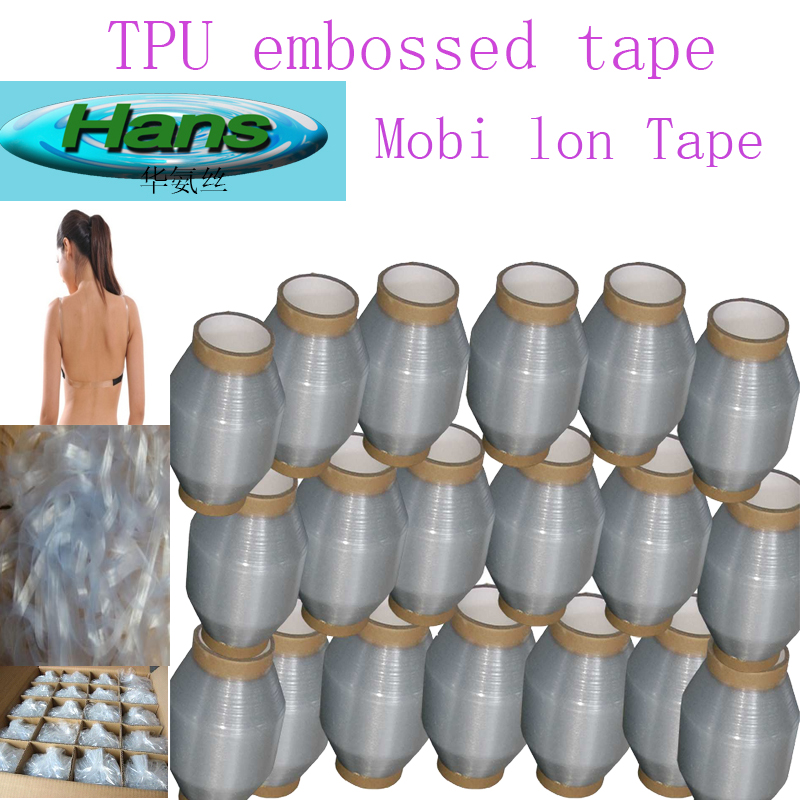 Ruban mobilon élastique en relief transparent en relief