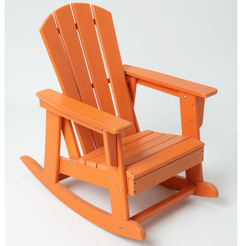 Chaise à bascule Adirondack avec couleur jaune