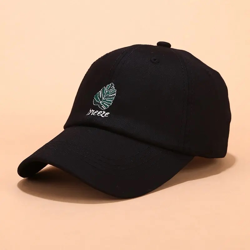 100% coton personnalisé 6 panneaux papa, logo brodé, logonon structuré chapeau personnalisé