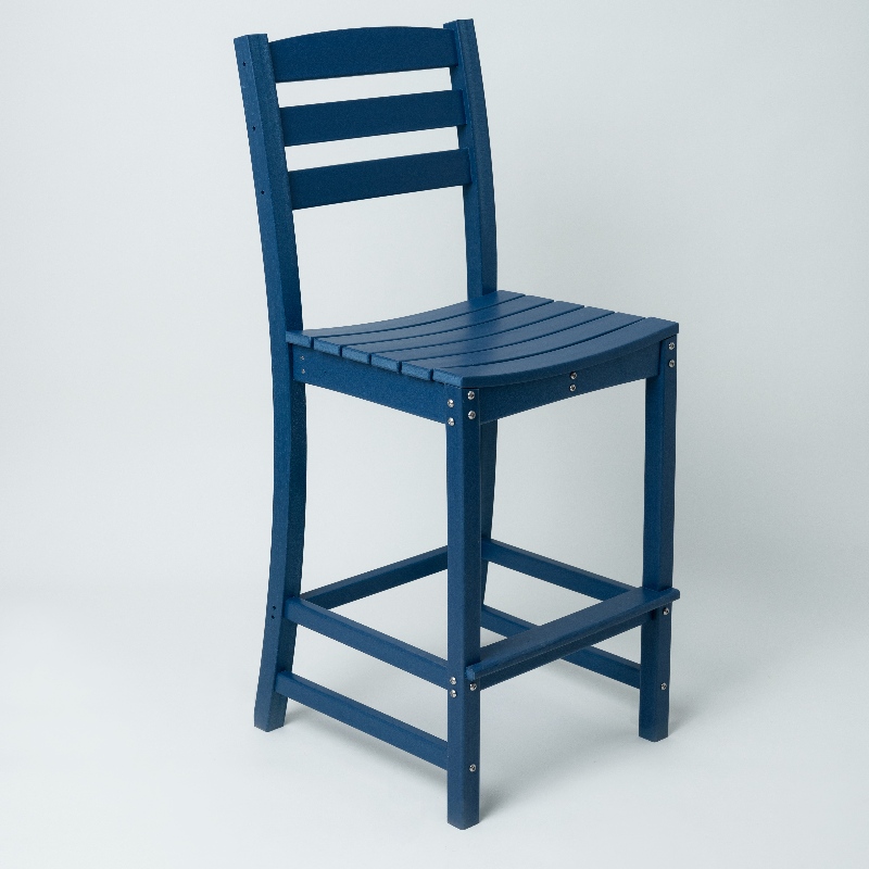 Chaise élevée Adirondack avec couleur bleue
