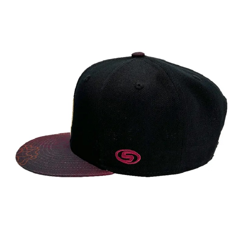 SUblimation Fashion Printing 6 Panel Snapback Cap avec tissu de polyester