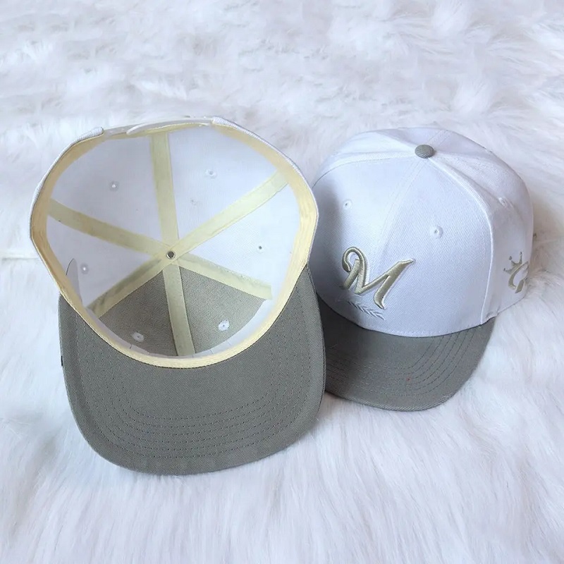 Prix ​​de gros de haute qualité 6 Panneau Flatbrim Snapback Baseball Caps Hat Hip-Hop Fashion Design Men \\ Sport de casse-tête en plein air CAP SPORT