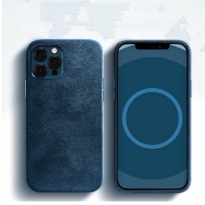 Lenouveau boîtier de protection par téléphone en cuir en daim en daim en daim écologique de l\'iPhone 15 Apple est entièrement recouvert de 360 ​​degrés de couverture complète, empêchant les chutes et les collisions. L\'étui e...