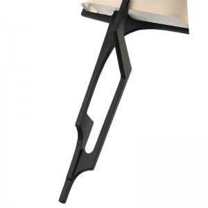 Hyatt Hotel Fabriqué à la main Galle de mur en métal avec finition bronze foncé et mi-ombre de tissu rectangulaire à l\'hôtel Corridor typique