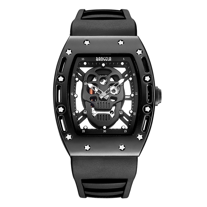 Fashion Skull Men Quartz Watch Baogela Creative Dial Watch for Men Clock Life Life étanche Men Watchs Sports Style 1612