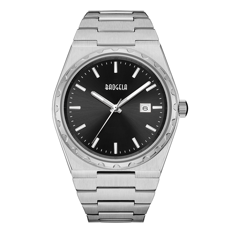 Baogela Brand Luxury Rose Watches inoxydless Steel Men \\ Swatch Classic Business 50m Mouvement imperméable Relogie Masculino 22801