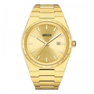 Baogela 40mm Brand All Gold en acier inoxydable en acier inoxydable Men \\\\ Swatch Classic Business 50m Mouvement Japon imperméable Quartz pour hommes 22801