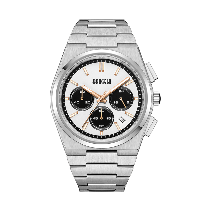 Baogela Top Brand Watches for Men Fashion Chronograph Sport Sport Imperproping Quartz Watch 50tm Casual Inneless Watch Reloj Hombre 22803