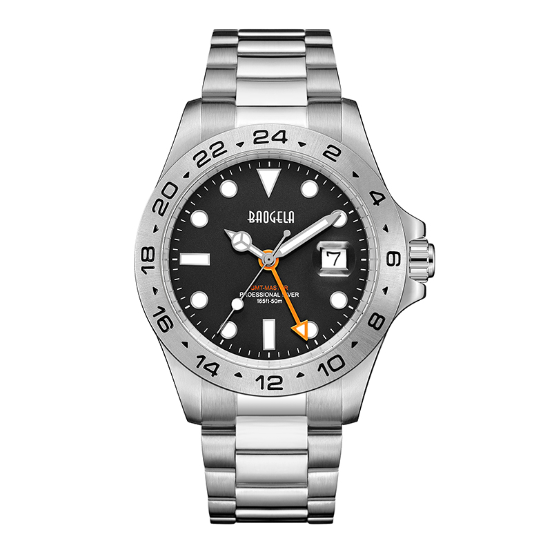 Baogela Men Luxury montre 304 Mouvement suisse en acier inoxydable Dial 50bar Ashion Business Relogio Masculino Wristwatch 22806