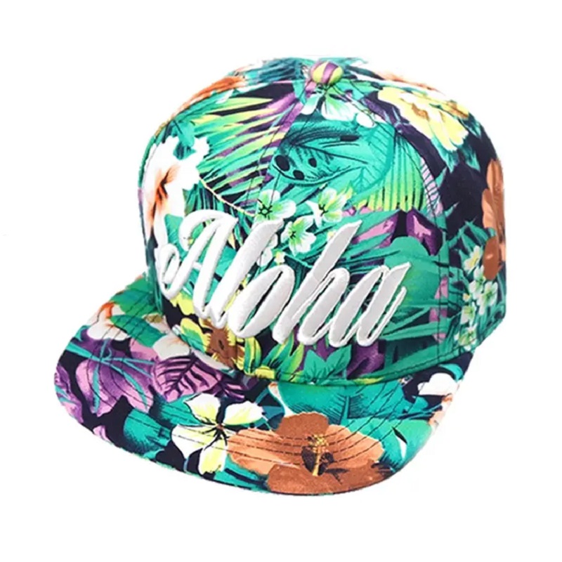 Sublimation personnalisée de haute qualité chapeau snapback floral pour les hommes femmes