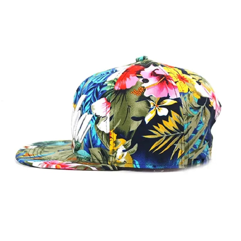 Sublimation personnalisée de haute qualité chapeau snapback floral pour les hommes femmes