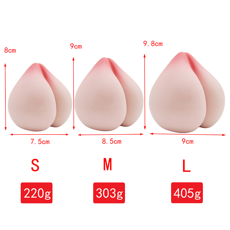 Vente chaude Peach Silicone Vagin Masturbation Cup Adults Toys Sex Toys Fournisseur Masturateur masculin automatique Automatique