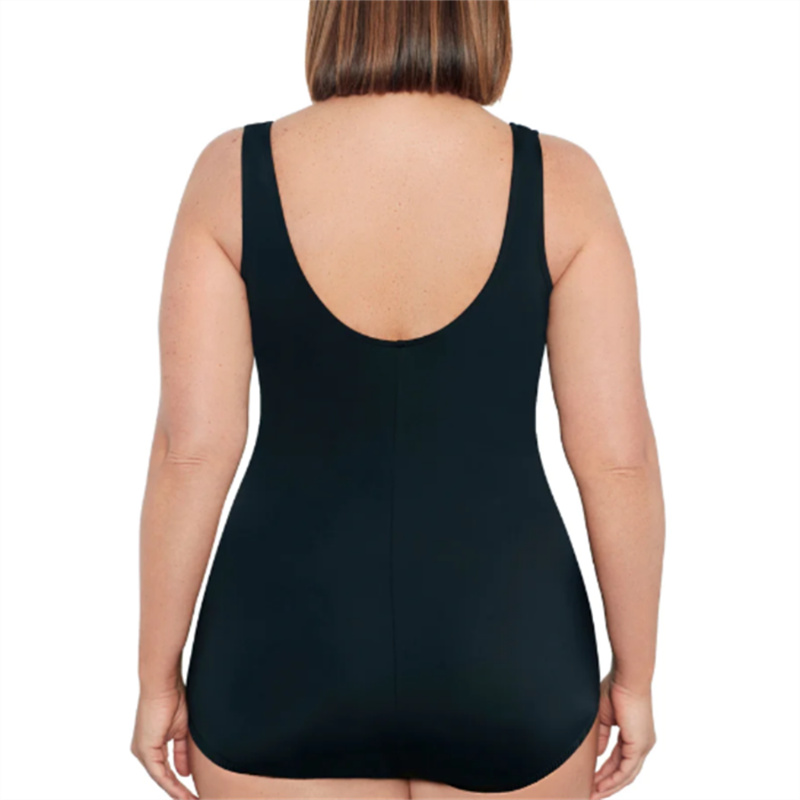 Femmes \\\\\\\\\\\\\\\\\\\\\\\\\\\\\\\\ \\-pièce de maillot de bain plus taille de taille avec une coupure de jambe de fille modeste