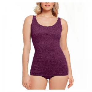 Swimsuit solide en une pièce sans dos