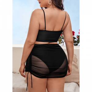 Trois pièces mode de maillot de bain sans dos