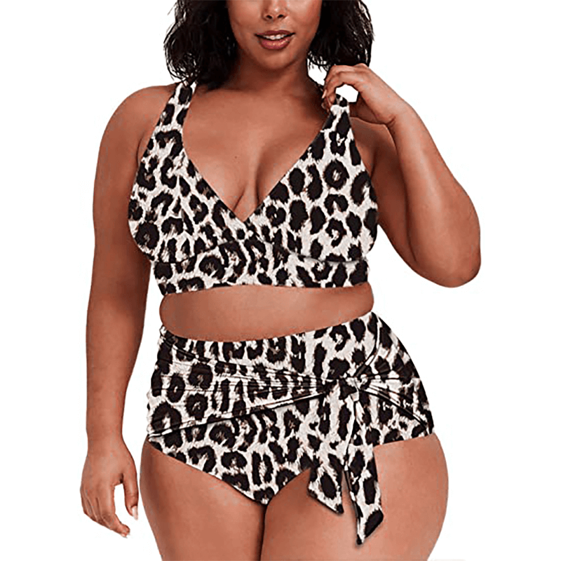 STRAPE IMPRESSE LEOPARD Plus de maillots de bain de taille