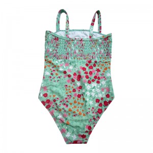 Impressions florales en une seule pièce pour enfants de maillots de bain