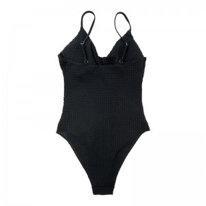 Sling en une seule pièce plissée de maillots de bain