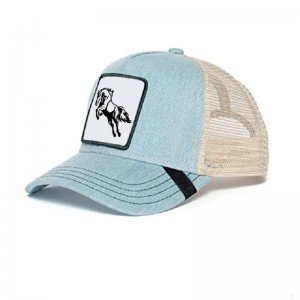 Fabricant 5 Panneau 100% Polyester Mens Trucker CAPS CAPS AVEC PACT ANIMAL CUSTANT