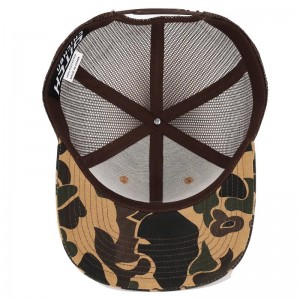 Duck Brown Brown Camo Snapback Mesh Patch Logo 6 Panneau Richardson 112 Casqueur du camionneur