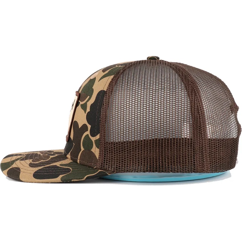 Duck Brown Brown Camo Snapback Mesh Patch Logo 6 Panneau Richardson 112 Casqueur du camionneur