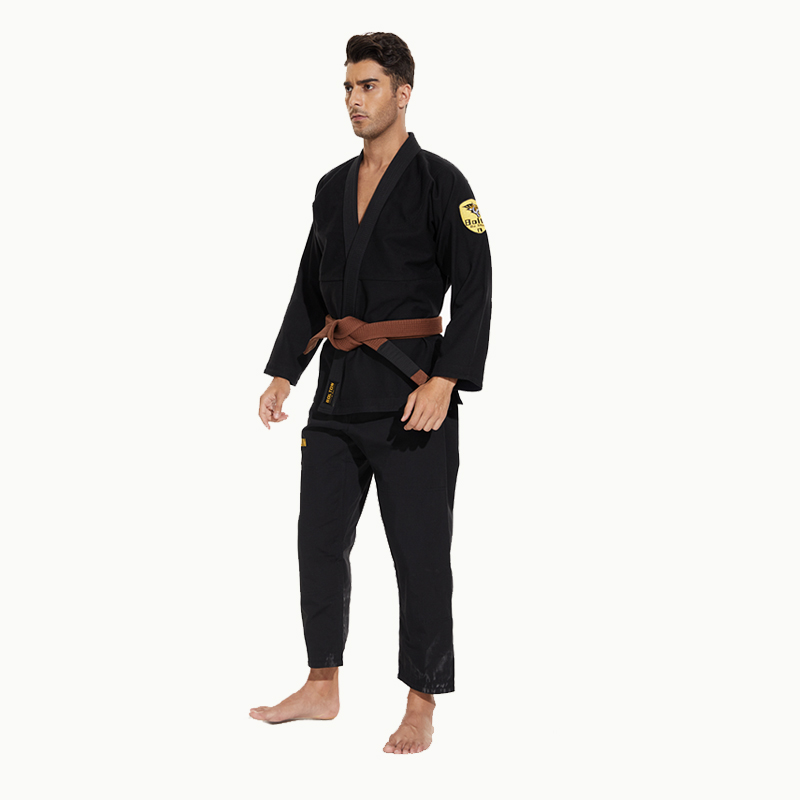 Factory Direct Wholesale Friendly-Friendly Black Uniform Judo-Gi Judo GI Brazilian Jiu Jitsu Gi avec tissu respirant